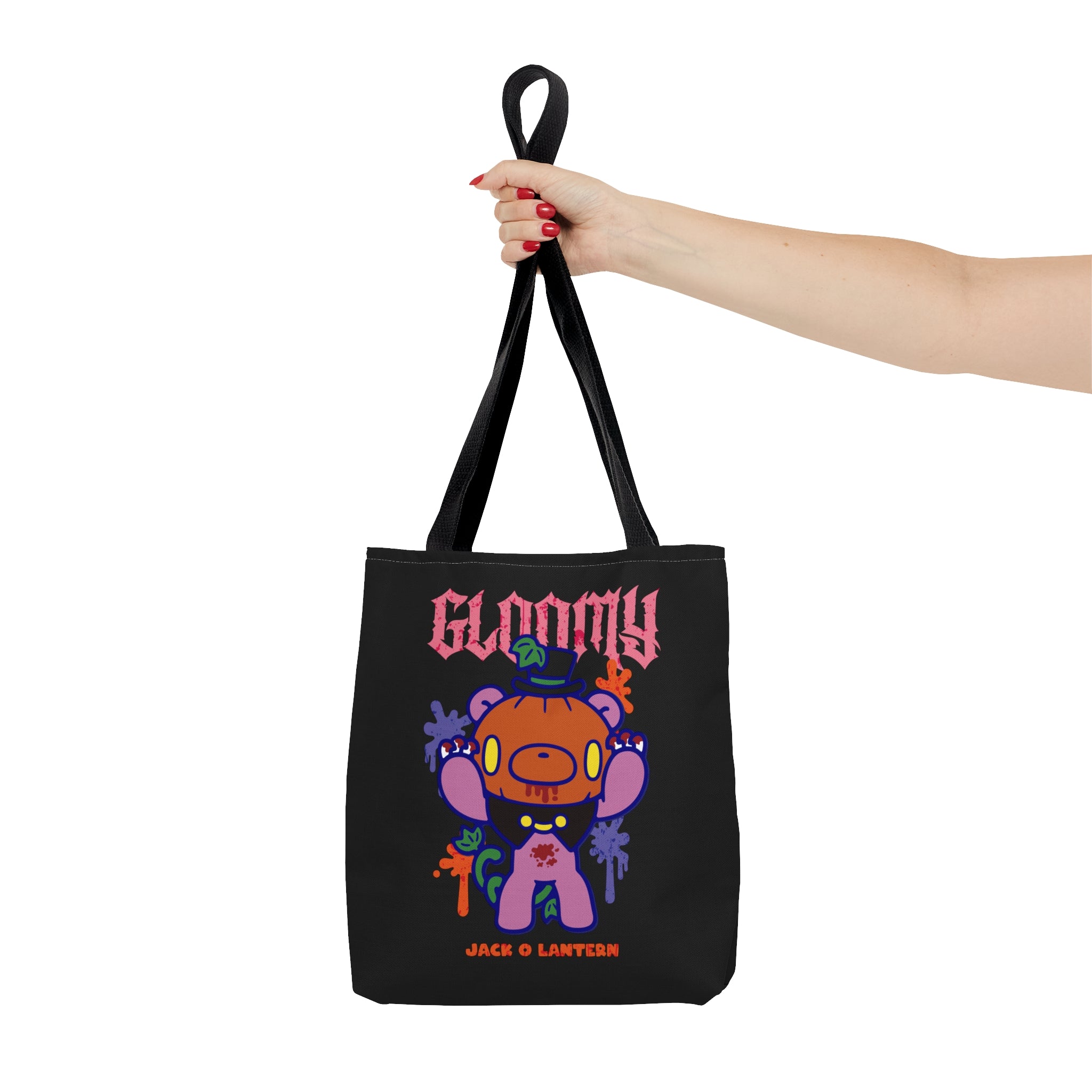 Gloomy Halloween Jack O lantern Tote Bag